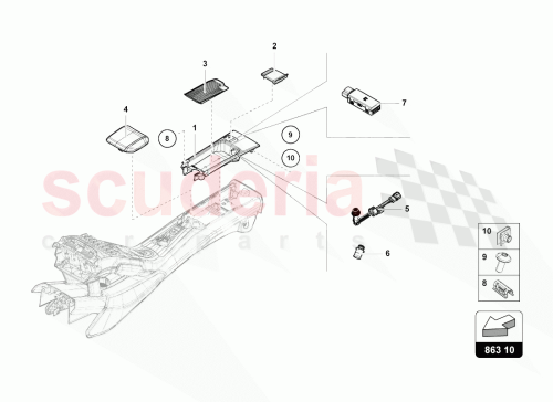 Part Diagram for Lamborghini 4T0863284T