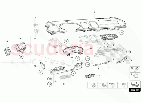 Part Diagram for Lamborghini 4T0857109D