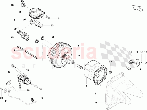 Part Diagram for Lamborghini 3D0611021