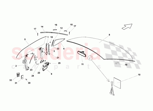 Part Diagram for Lamborghini 0R1400552