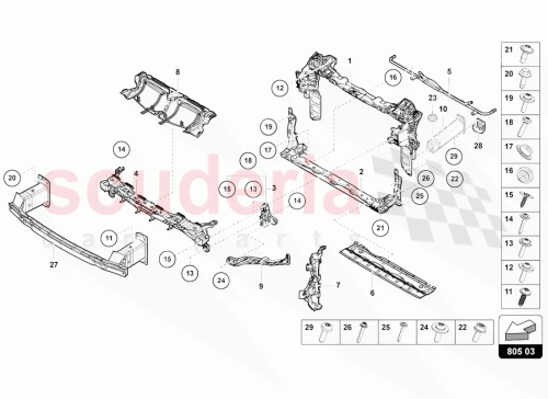 Part Diagram for Lamborghini 4M0805295A