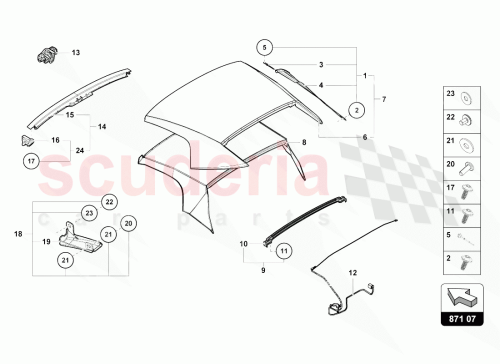 Part Diagram for Lamborghini 4T7871277
