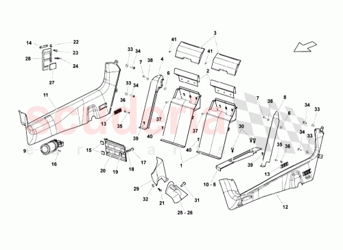 Part Diagram for Lamborghini 418861461B
