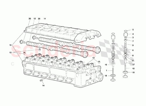 Part Diagram for Lamborghini 001229368