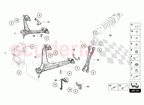 Part Diagram for Lamborghini 470407152H