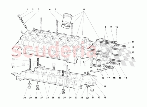 Part Diagram for Lamborghini 008932007