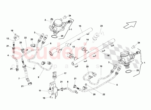 Part Diagram for Lamborghini 07L127025N