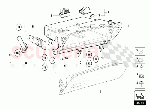 Part Diagram for Lamborghini 472857035B