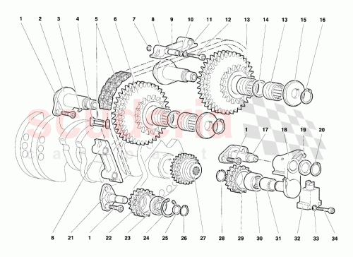 Part Diagram for Lamborghini 001226391