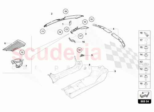 Part Diagram for Lamborghini 4T7867233BGS9