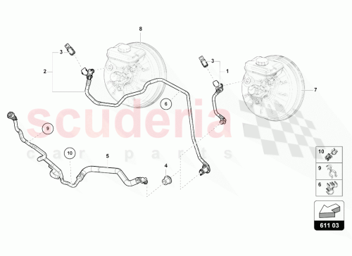 Part Diagram for Lamborghini 4M0611931BG