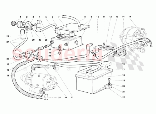Part Diagram for Lamborghini 006132132