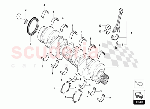 Part Diagram for Lamborghini 07M105707S