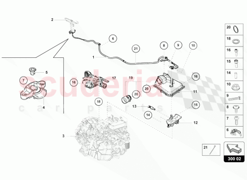 Part Diagram for Lamborghini 0BZ321111B