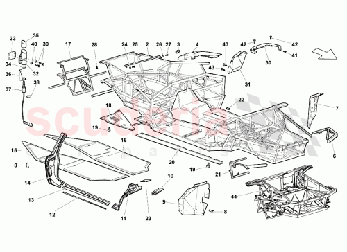 Part Diagram for Lamborghini 417813395