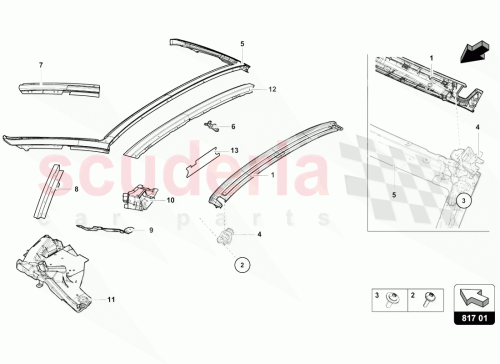 Part Diagram for Lamborghini 4T7817157