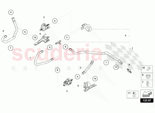 Part Diagram for Lamborghini 07L131157G