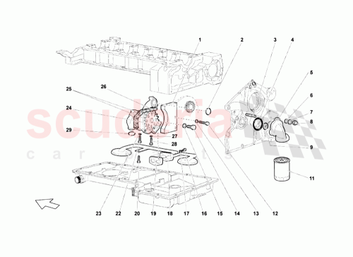 Part Diagram for Lamborghini WHT003045