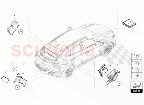 Part Diagram for Lamborghini 4N0919191A