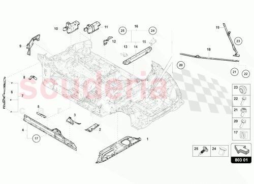 Part Diagram for Lamborghini 4ML803416A