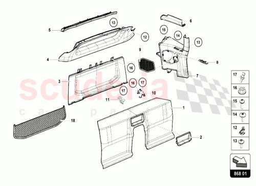 Part Diagram for Lamborghini 4T0867591C