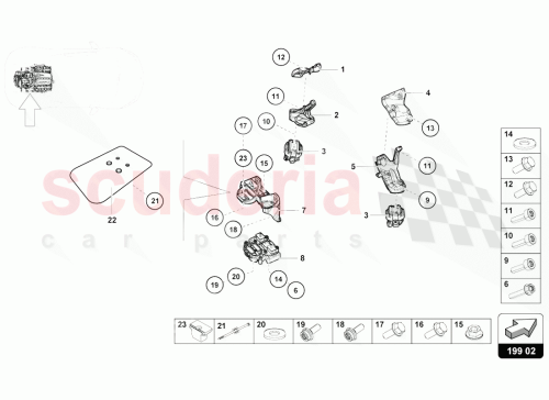 Part Diagram for Lamborghini 4S0199308C