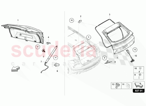 Part Diagram for Lamborghini 6V0827566