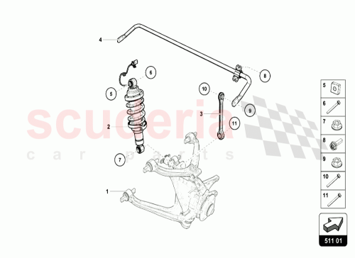 Part Diagram for Lamborghini 4T0512019AE