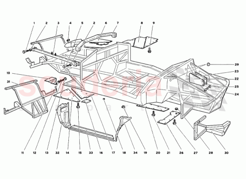 Part Diagram for Lamborghini 004135417