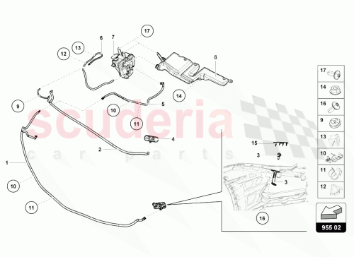 Part Diagram for Lamborghini 4T1955970