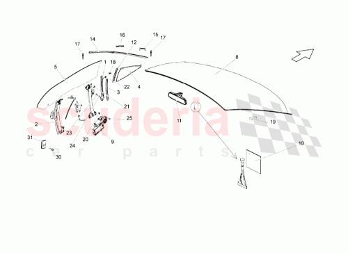 Part Diagram for Lamborghini WHT001418A