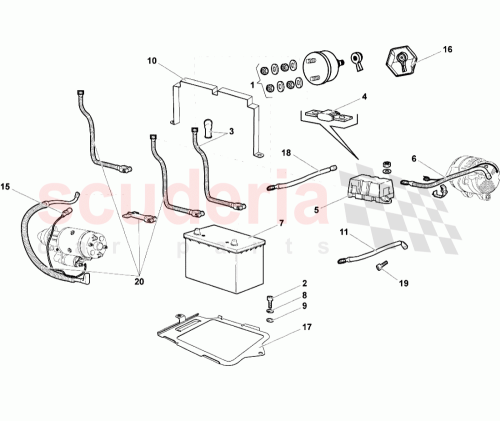 Part Diagram for Lamborghini 008410820