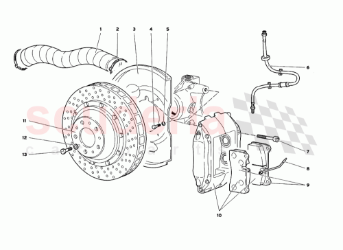 Part Diagram for Lamborghini 0032000561