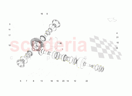 Part Diagram for Lamborghini 01S409435C