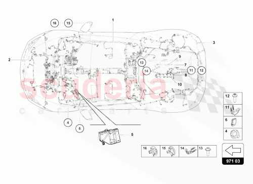 Part Diagram for Lamborghini 07L971627AM