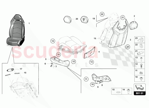 Part Diagram for Lamborghini 470881463E