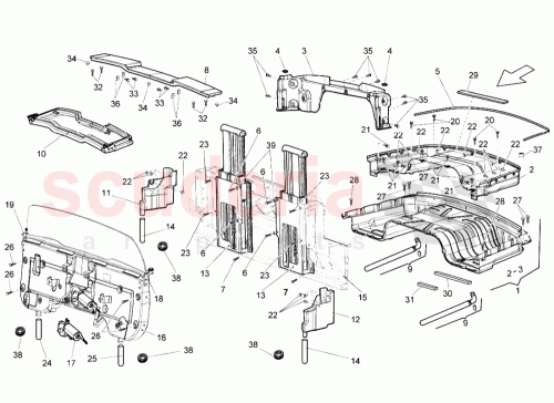 Part Diagram for Lamborghini 407863405A