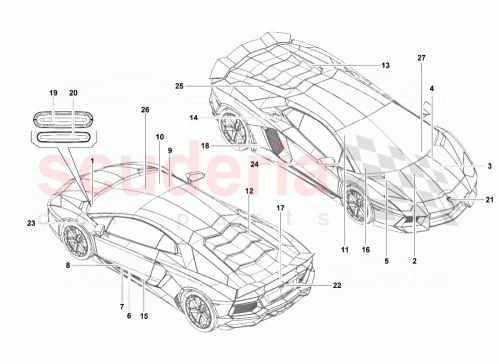 Part Diagram for Lamborghini 470010546