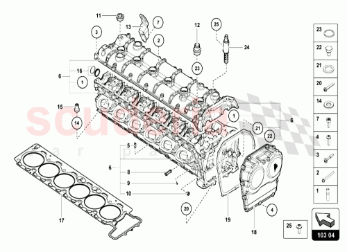 Part Diagram for Lamborghini 07M109291