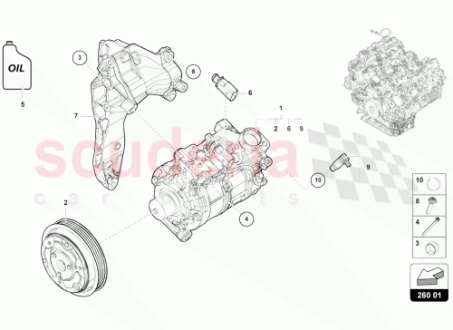 Part Diagram for Lamborghini 4N0820803
