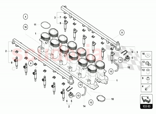 Part Diagram for Lamborghini 07M129718B
