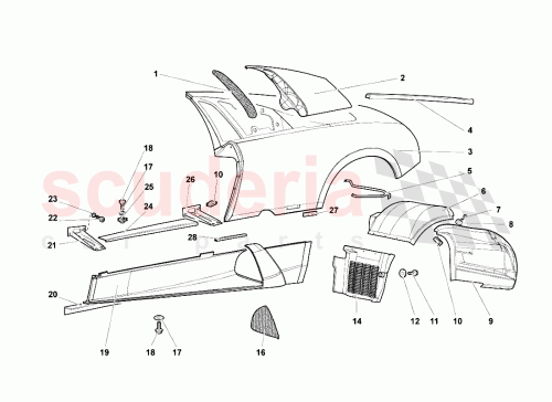 Part Diagram for Lamborghini 418821017B