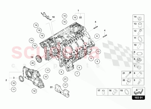 Part Diagram for Lamborghini 06M115143