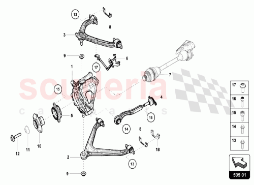 Part Diagram for Lamborghini WHT004898