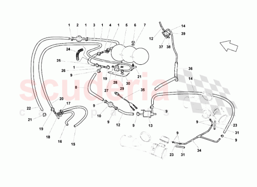 Part Diagram for Lamborghini 410133606B