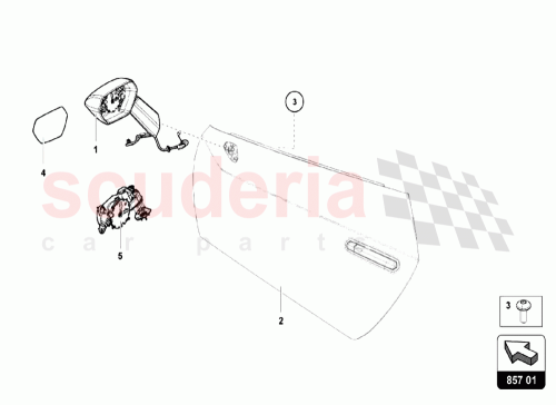 Part Diagram for Lamborghini 4T0857507A