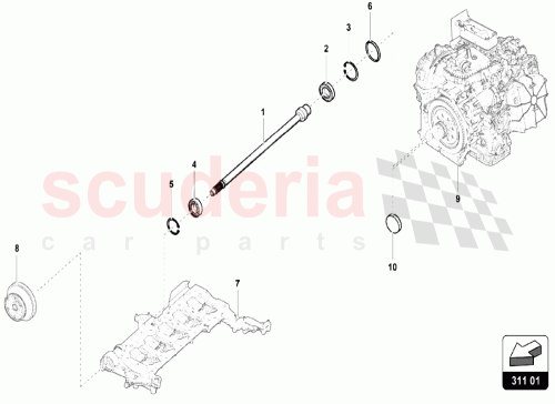 Part Diagram for Lamborghini 086311435A
