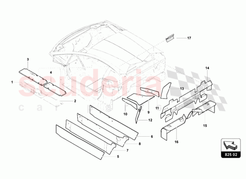 Part Diagram for Lamborghini 470825287C
