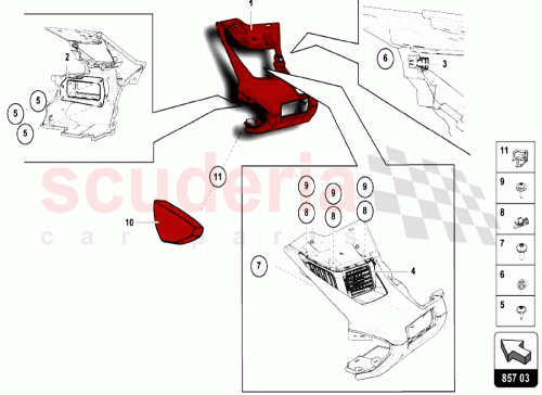 Part Diagram for Lamborghini 472858794C