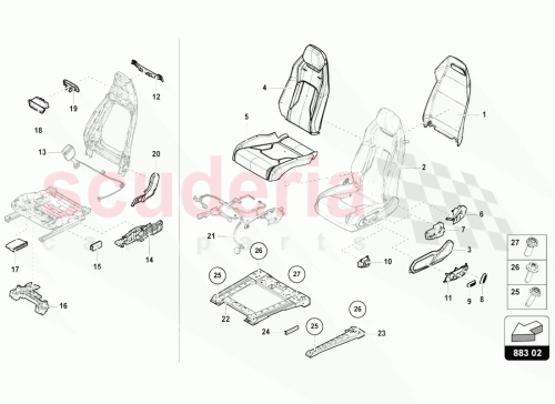 Part Diagram for Lamborghini 4ML8859447AP